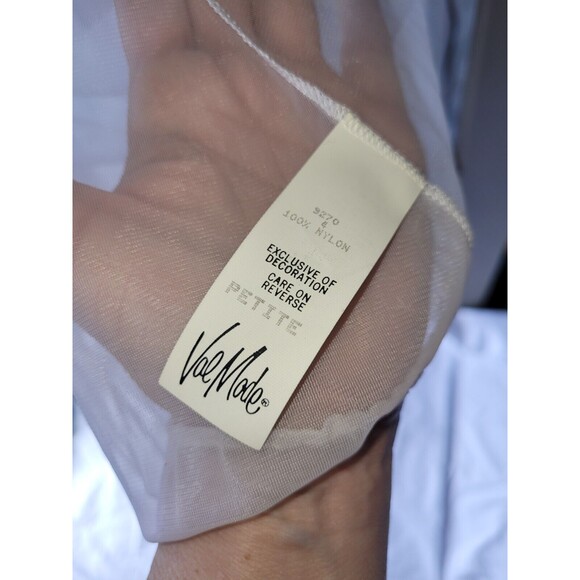 Perfection Vintage White Embroidered Lace Sheer Bridal Bride Maxi Robe Petite - Picture 6 of 9